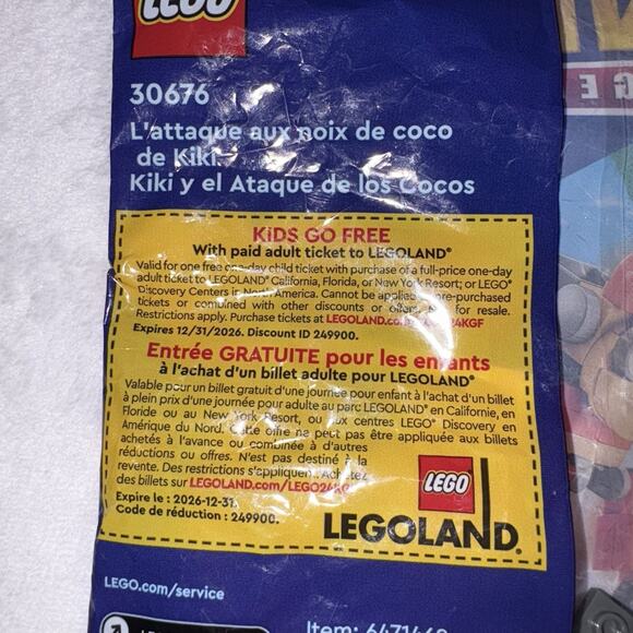 Lego Sonic the Hedgehog Kiki's Coconut Attack 30676 Legoland Coupon Exp 12/2026 - Picture 3 of 3